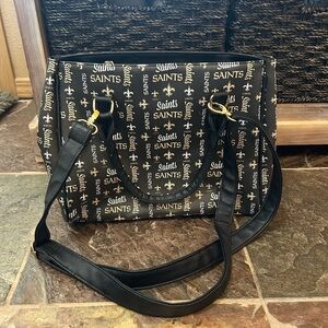 New Orlean Saints NFL Black Gold and White Women's Tote Bag, Like New.